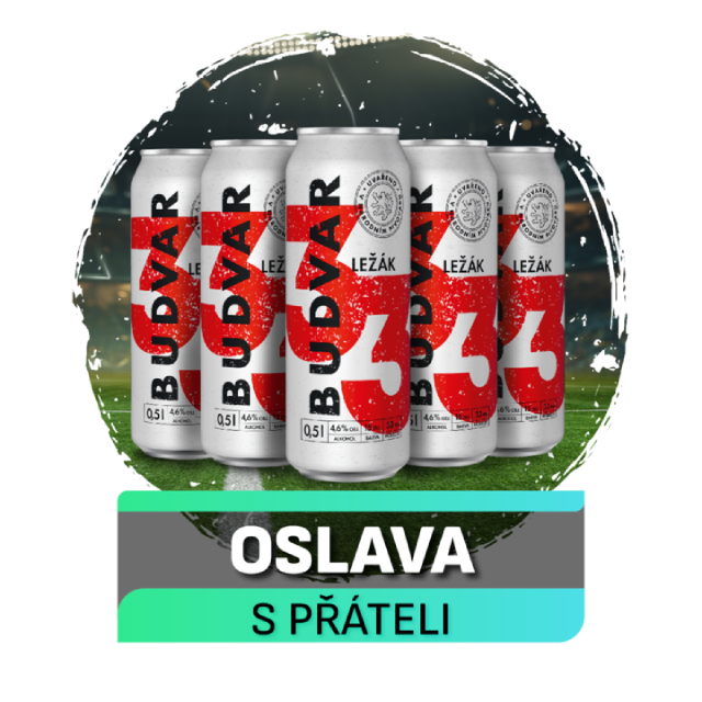 Oslava s přáteli - Budvar piva